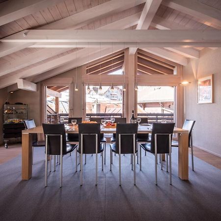 Chalet Schneehoren Penthouse Wengen Bagian luar foto