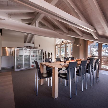 Chalet Schneehoren Penthouse Wengen Bagian luar foto