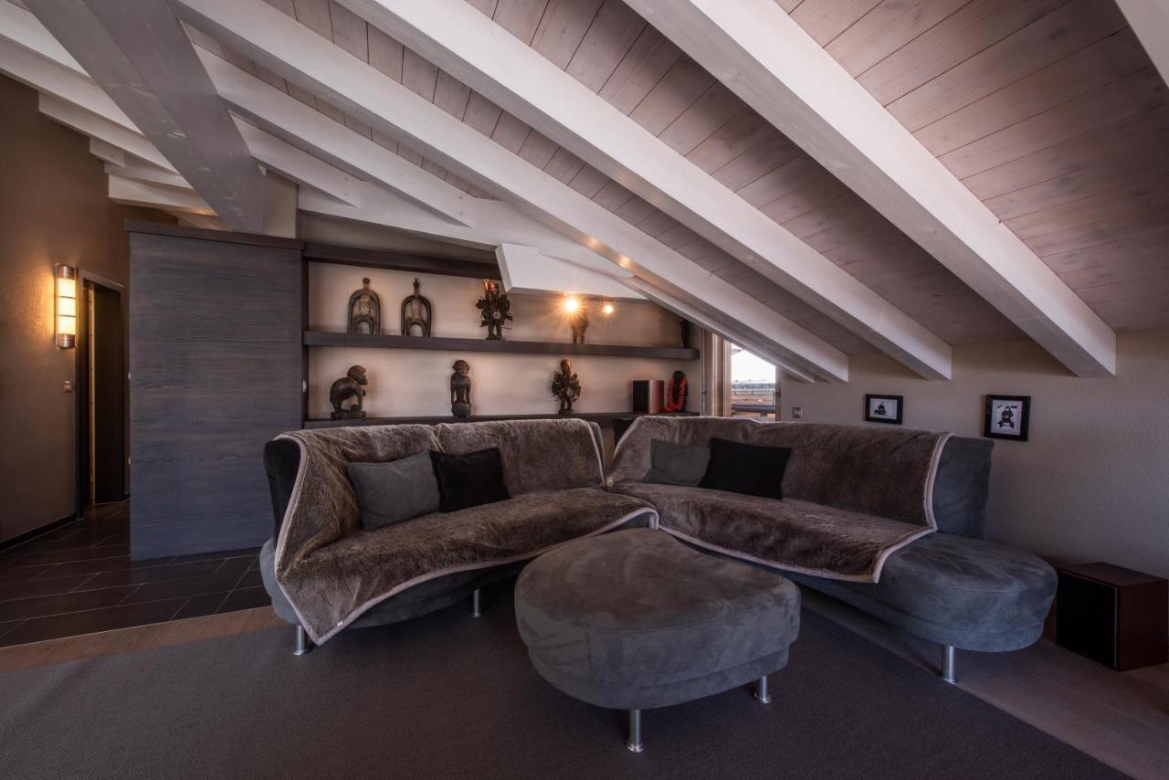 Chalet Schneehoren Penthouse Wengen Bagian luar foto