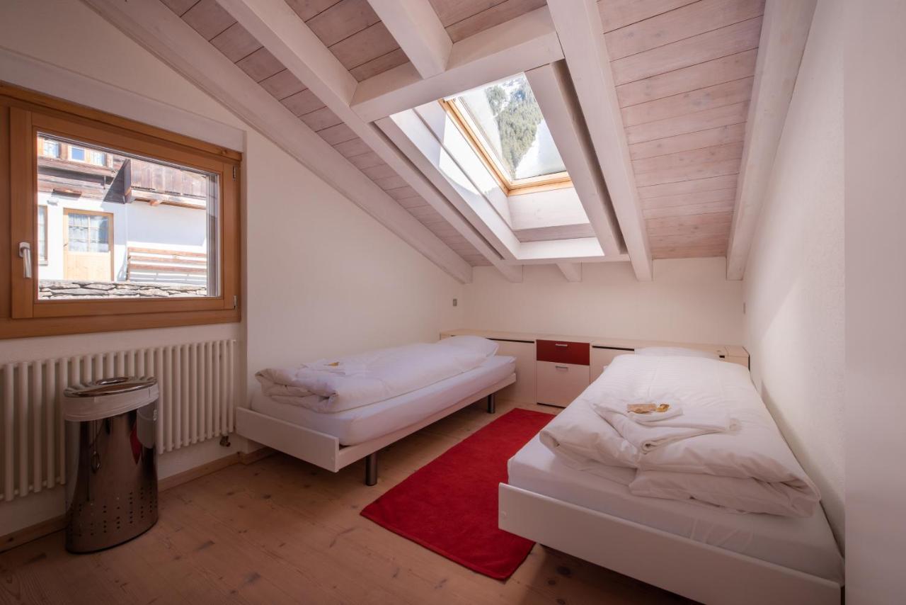 Chalet Schneehoren Penthouse Wengen Bagian luar foto