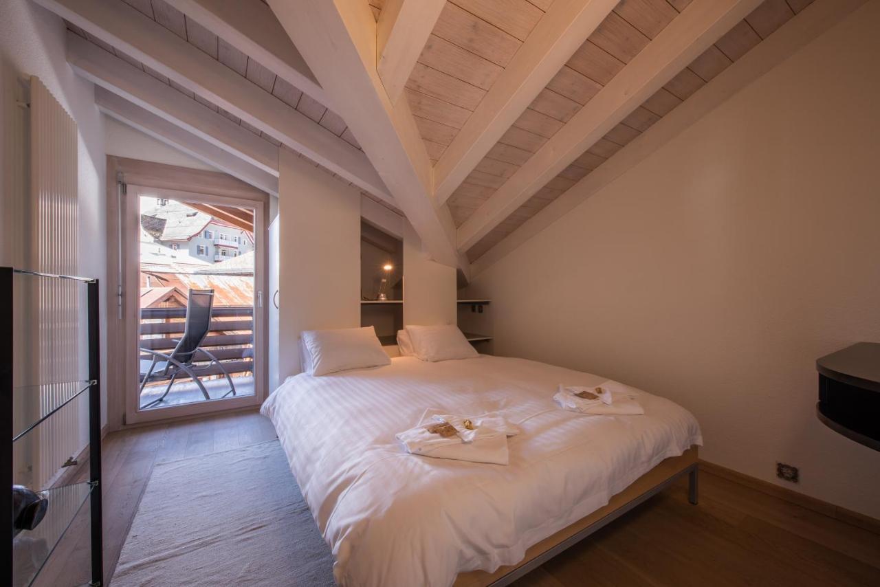 Chalet Schneehoren Penthouse Wengen Bagian luar foto