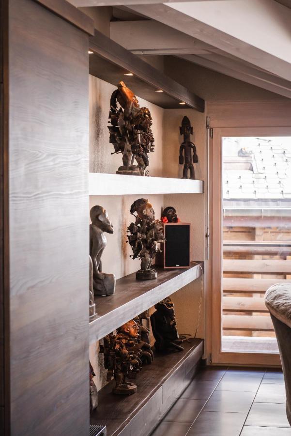 Chalet Schneehoren Penthouse Wengen Bagian luar foto