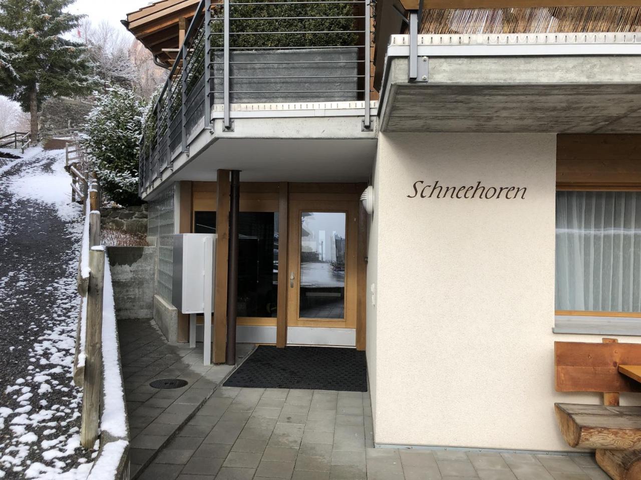 Chalet Schneehoren Penthouse Wengen Bagian luar foto